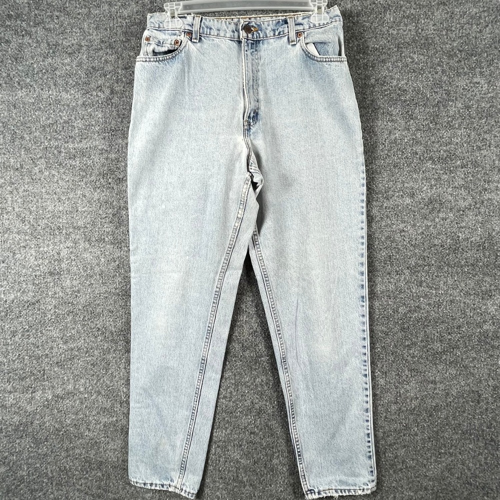 VTG‎ Levis Jeans Womens 14  Blue 550 Relaxed Fit Tapered Leg Mom 90s High Rise